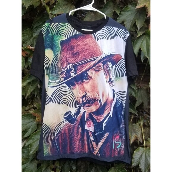 Sam Elliot Active Stretch Black T-Shirt Size XL - Picture 1 of 4